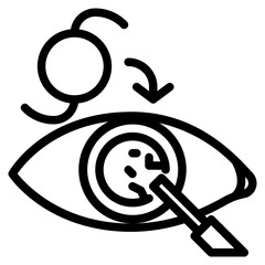 cataracts line icon