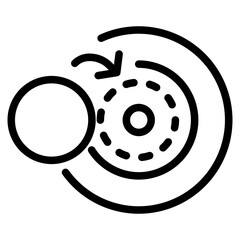 cornea line icon