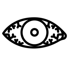uveitis line icon