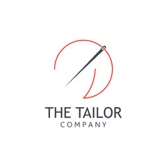 Obraz premium Vector illustration tailor logo template.