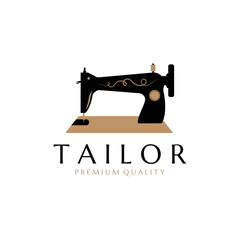 Vector illustration tailor logo template.
