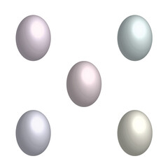 This image is for 3D various color eggs and balloon for birthday and marriage occasion. This realistic 3D golden eggs can be used in celebration related design. 3D eggs are in different color.