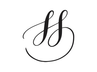 SS monogram logo | Wedding logo monogram| personal initial logo
