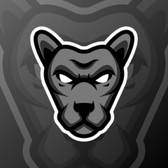 vector graphics illustration of a panther in esport logo style. perfect for game team or product logo
