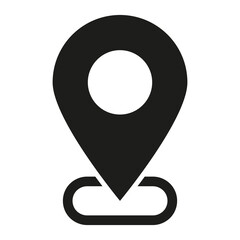 Maps pin. Location map icon.