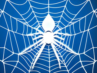 Obraz premium Generative AI,full frame shot of spider web