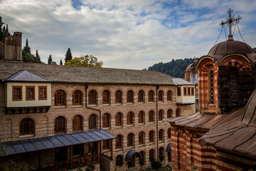 Saint George the Zograf Monastery or Zograf Monastery in Greece. It was founded in the late 9th or early 10th century by three Bulgarians from Ohrid.