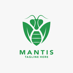 Mantis insect logo design