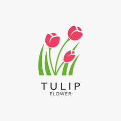 Tulip flower logo design