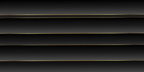 Obraz premium Abstract black background, diagonal lines and strips, vector illustration. 3D illustration.