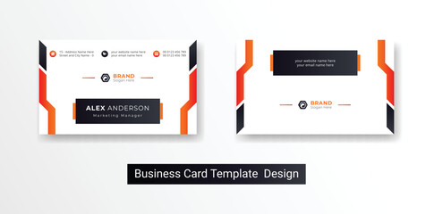 Modern Creative and Clean Business Card Template company logo and corporate visiting identity