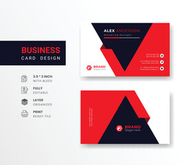  company business card in abstract background visiting card for corporate identity