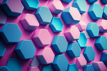 Modern wallpaper abstract with pink blue. 3d rendering of purple and blue abstract geometric background. Scene for advertising, technology, showcase, banner, cosmetic, fashion, business, presentation.