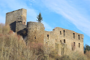 Fototapeta na wymiar Ruine in Virneburg 12/22