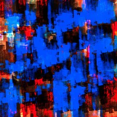 blue and  brown watercolor paint background © Alex395