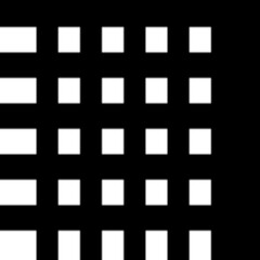 set of black and white squares
