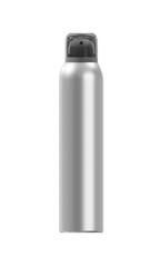 mock up of aluminum spray can ON ISOLATED WHITE, 3D RENDERING OF SPRAY BOTTLE PNG TRANSPARENT BACKGROUND