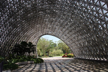 Domed entrance to Gardens by the Bay, Singapore.