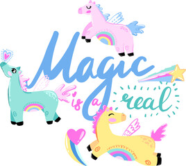Magic is a real. Print with magic horses.