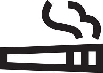 Cigarette icon,smoke area icon vector logo template
