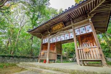 秋の牛窓神社　岡山県瀬戸内市　Ushimado Shrine in autumn. Okayama Prefecture, Setouchi City.