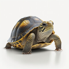 Obraz premium Turtle on white background - Generated by Generative AI