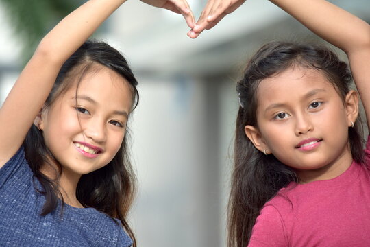 A Child Asian Filipina  Friends