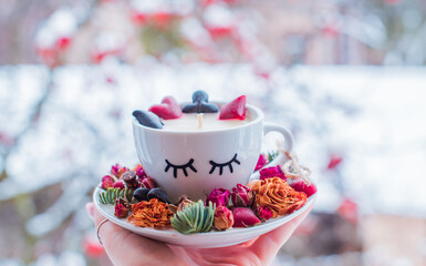 Mad Tea Party. Adventures in Wonderland , white rabbit drink me blue glass. Design for Wonderland party invitation, wallpaper. Tales theme