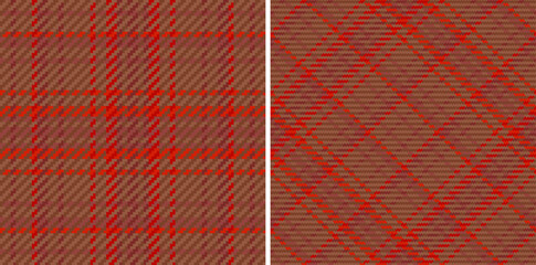 Fototapeta premium Vector texture fabric. Background pattern textile. Tartan check plaid seamless.
