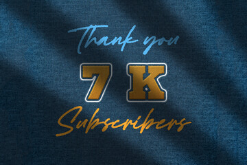 7 K  subscribers celebration greeting banner with Embroidery Design