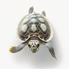 Turtle on white background - Generated by Generative AI
