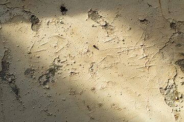 Abstract Grunge White Paint peeling plaster walls. damaged concrete white background.