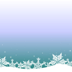 Fototapeta na wymiar Vector Christmas background with snowflakes