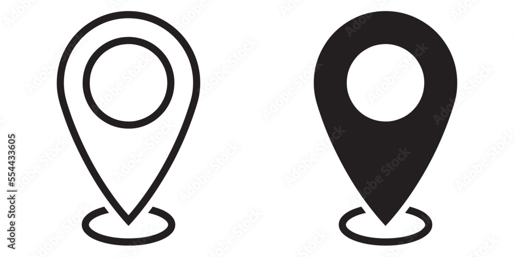 Fototapete ofvs267 outlinefilledvectorsign ofvs - map marker vector icon . location pin sign . travel destinati