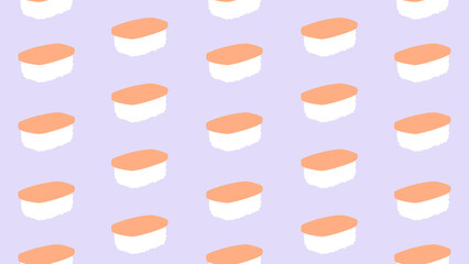 ★サーモンのお寿司シームレス壁紙★