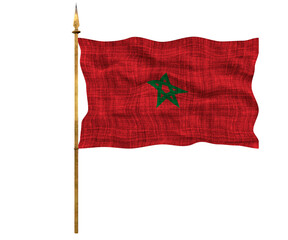 National flag of Morocco.. Background  with flag of Morocco.