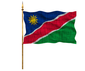 National flag of Namibia. Background  with flag of Namibia.