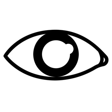 Glaucoma Glyph Icon