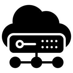 cloud glyph icon