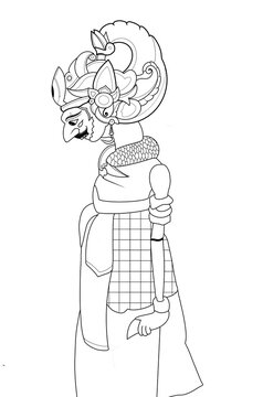 pattern of the figure of Bima Mahabharata