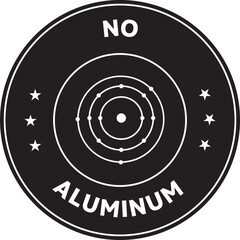 No Aluminum vector icon illustration