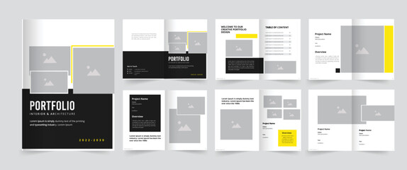 Interior and Architecture Portfolio , portfolio design template