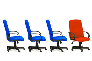 Office chairs in promotion concept