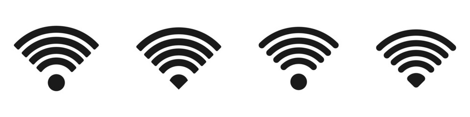 Variations of Wifi signal Icon Packs, good for websites, design, and your design needs 