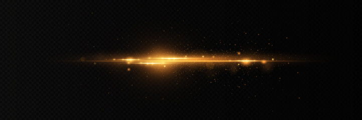 Obraz premium Golden light vectors.Bright gold star.Light flash.Gold glitter.