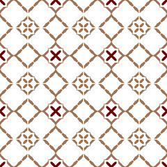 Fototapeta premium Geometric pattern. Seamless vector background. Ethnic graphic design.