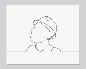 Sketch, Hand drawn, single line art man use for logo poster and background