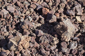Different shapes of volcanic lava which solidified on Lanzarote Island 200 years ago, rocks, lava, photographed in November 2022, lava chimney, lava tunnel