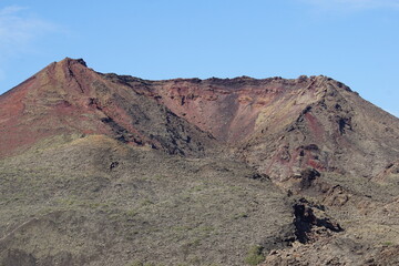 Different shapes of volcanic lava which solidified on Lanzarote Island 200 years ago, rocks, lava, photographed in November 2022, lava chimney, lava tunnel