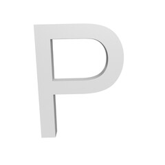 3D illustration - The letter 